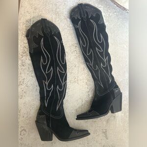 Free People Wild West thigh high boots